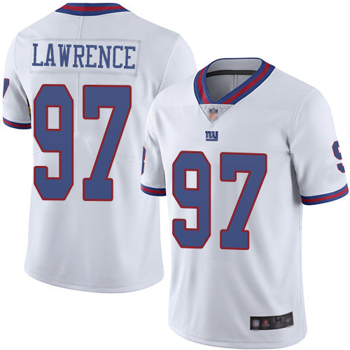Nike New York Giants #97 Dexter Lawrence White Youth Stitched NFL Limited Rush Jersey Youth